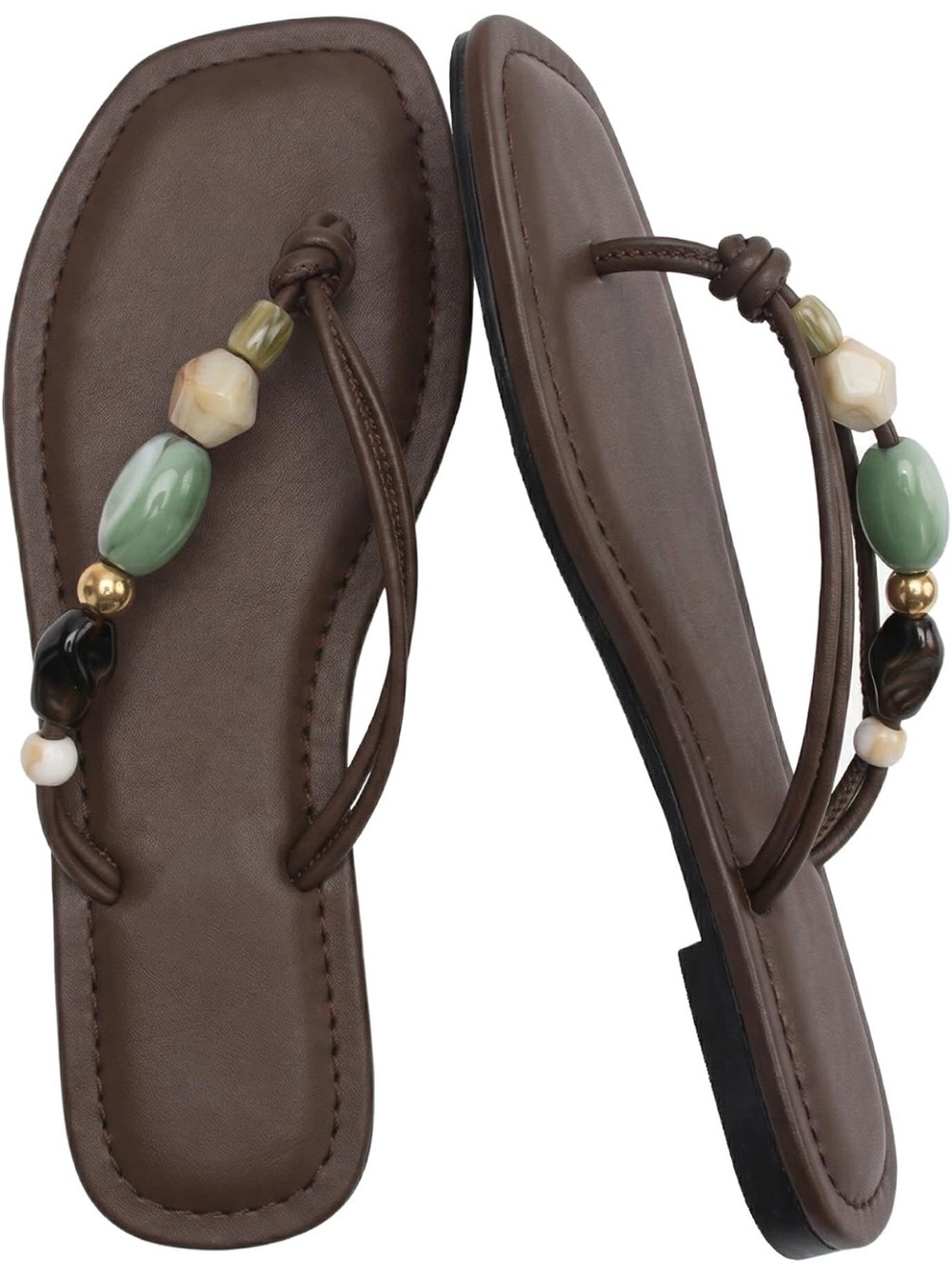 NWT - Beaded Flip Flop Women - size 9